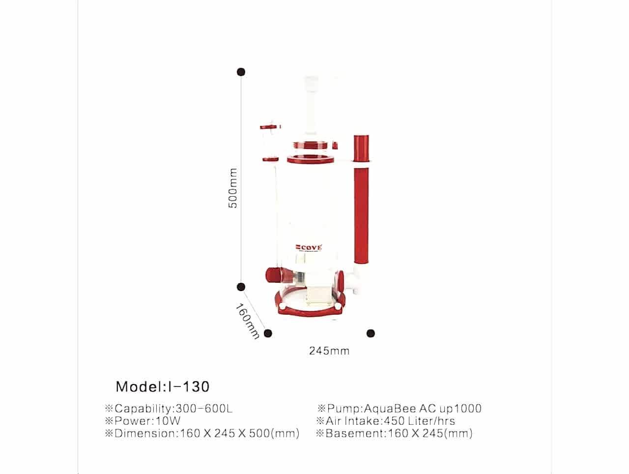 AQUABEE COVE - IS-130 Protein Skimmer